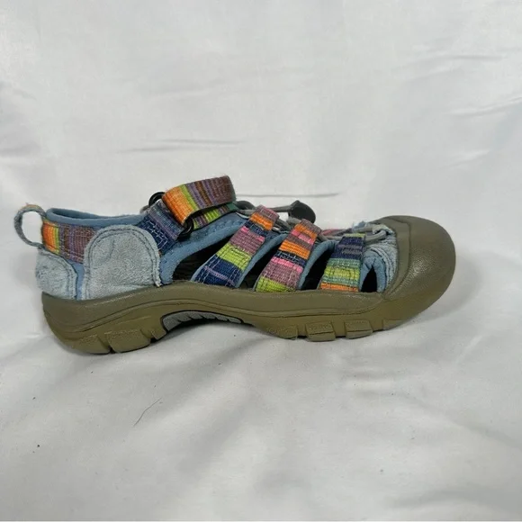 Keen Newport H2 Youth Sandals Rainbow Webbing Water Hiking Outdoor 12 Washable - Picture 11 of 12
